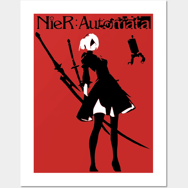 Nier Automata Wall Art by OtakuPapercraft